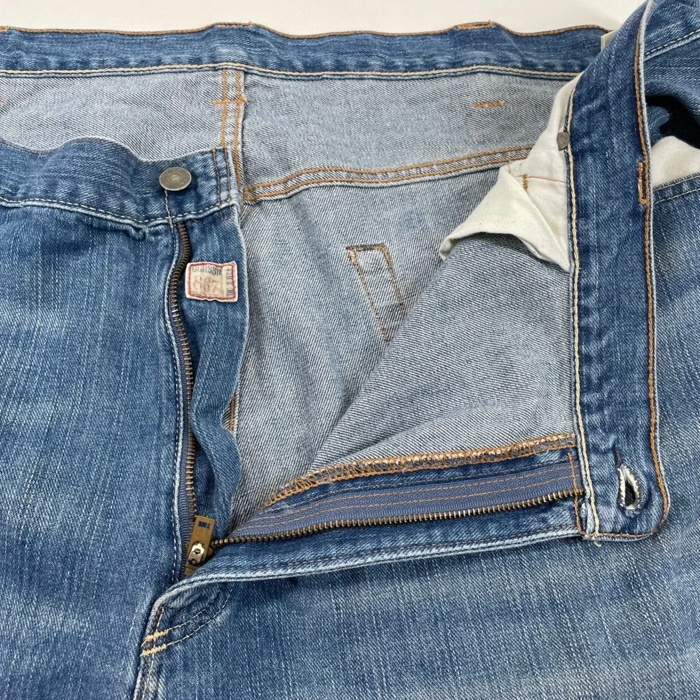 Polo Ralph Lauren Classic Fit 867 Straight Blue‎ Jeans 46B Xx30 Distressed